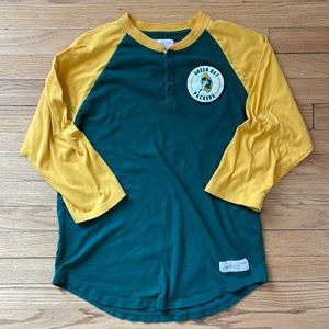 Green Bay Packers Baseball Shirt - Mitchell & Ness